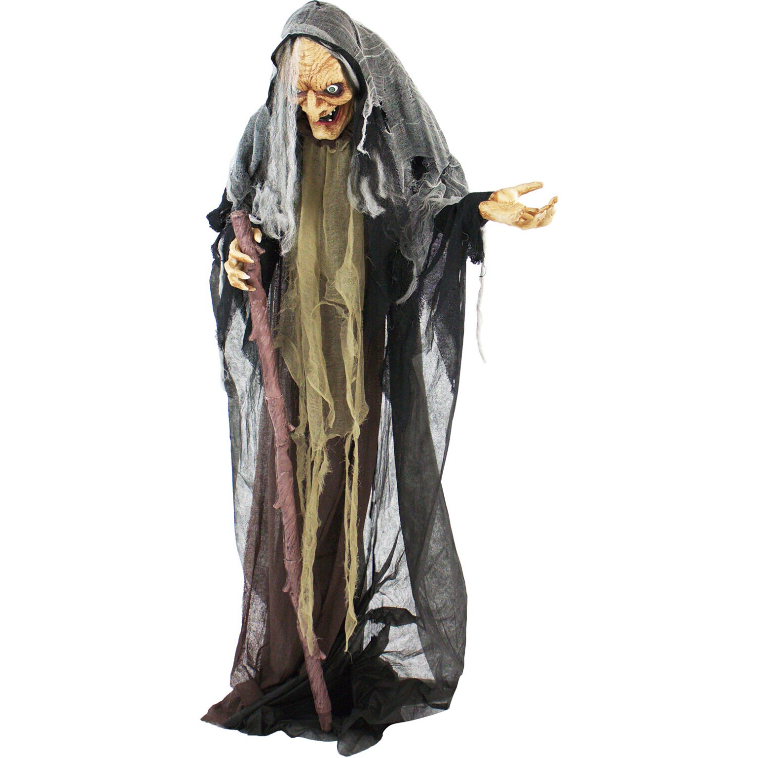 Haunted Hill Farm Life-Size Poseable Witch (HHWITCH-13FLSA)