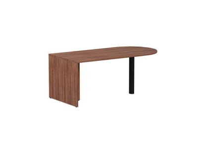 Alera Valencia Series 71 D-Top Desk, Modern Walnut (ALEVA277236WA)