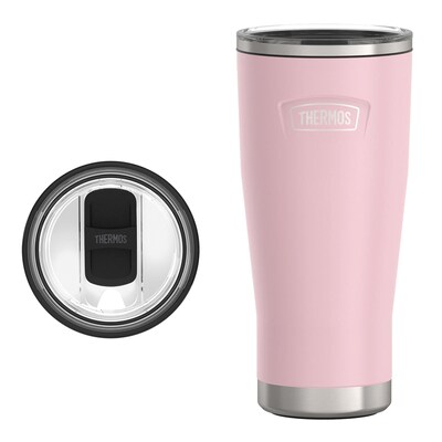 Thermos Icon Stainless Steel Vacuum Insulated Tumbler with Slide Lock, 24 oz., Sunset Pink (IS1122SP4)