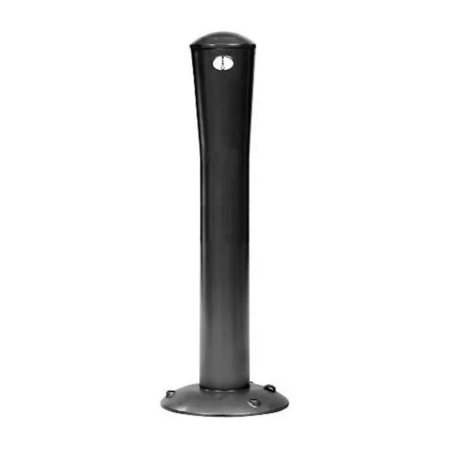 Global Industrial Aluminum Outdoor Ashtray, 4/9 Gallon, Black (652403)