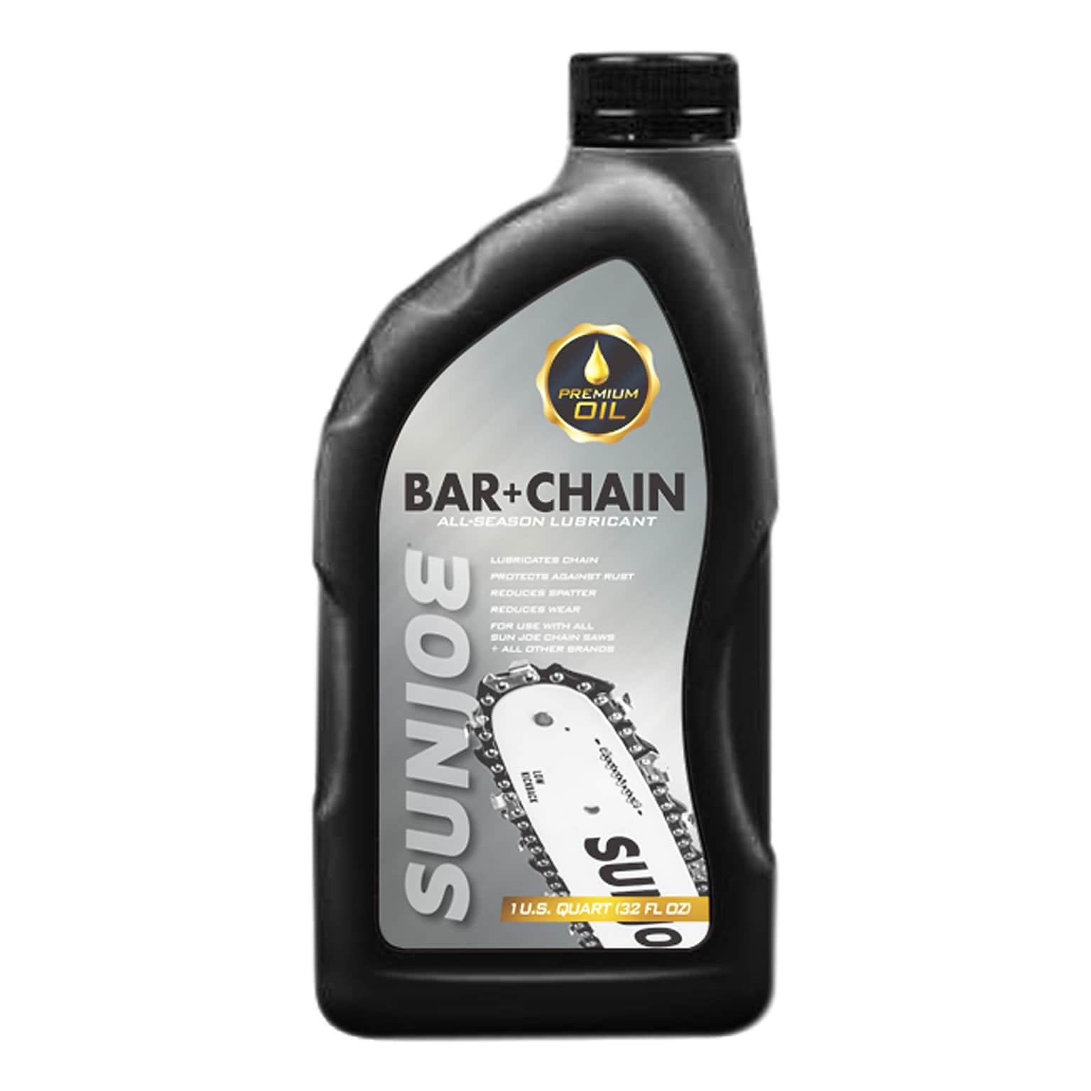 Sun Joe Chain Saw Bar; Chain and Sprocket Oil For All Sun Joe Chain Saws, 1-Qt. (SWJ-OIL)