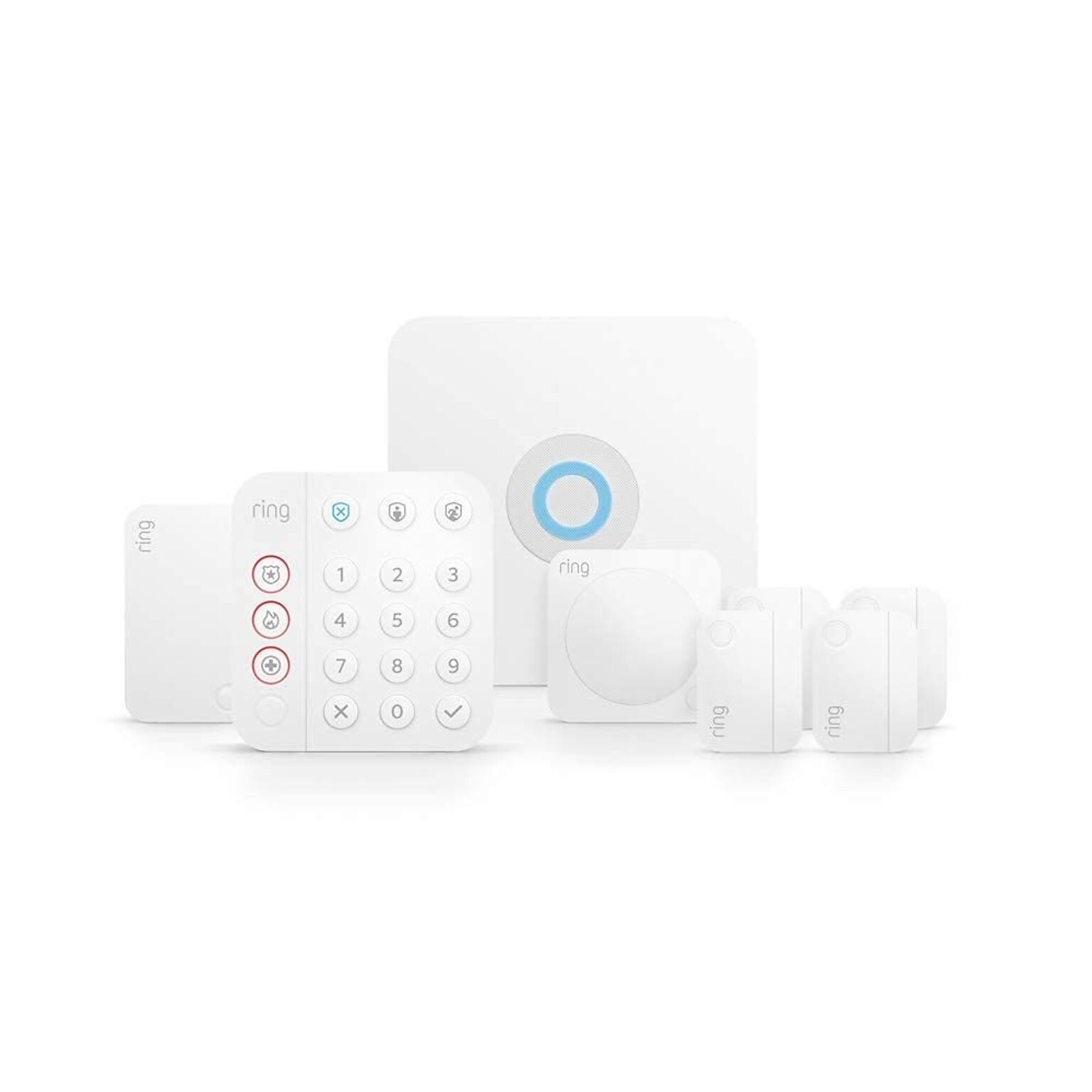 Ring Alarm Wireless Security Kit (2nd Gen), White (B07ZPMCW64)