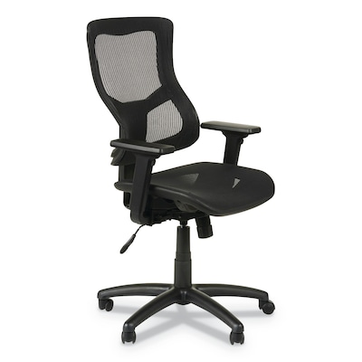 Alera® Elusion® II Series Height & Width Adjustable Arm Ergonomic Mesh Computer and Desk Chair, Blac