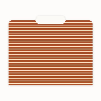 Blue Sky Bespoke File Folder, 1-Tab, Assorted, Letter Size, 6/Pack (155612)