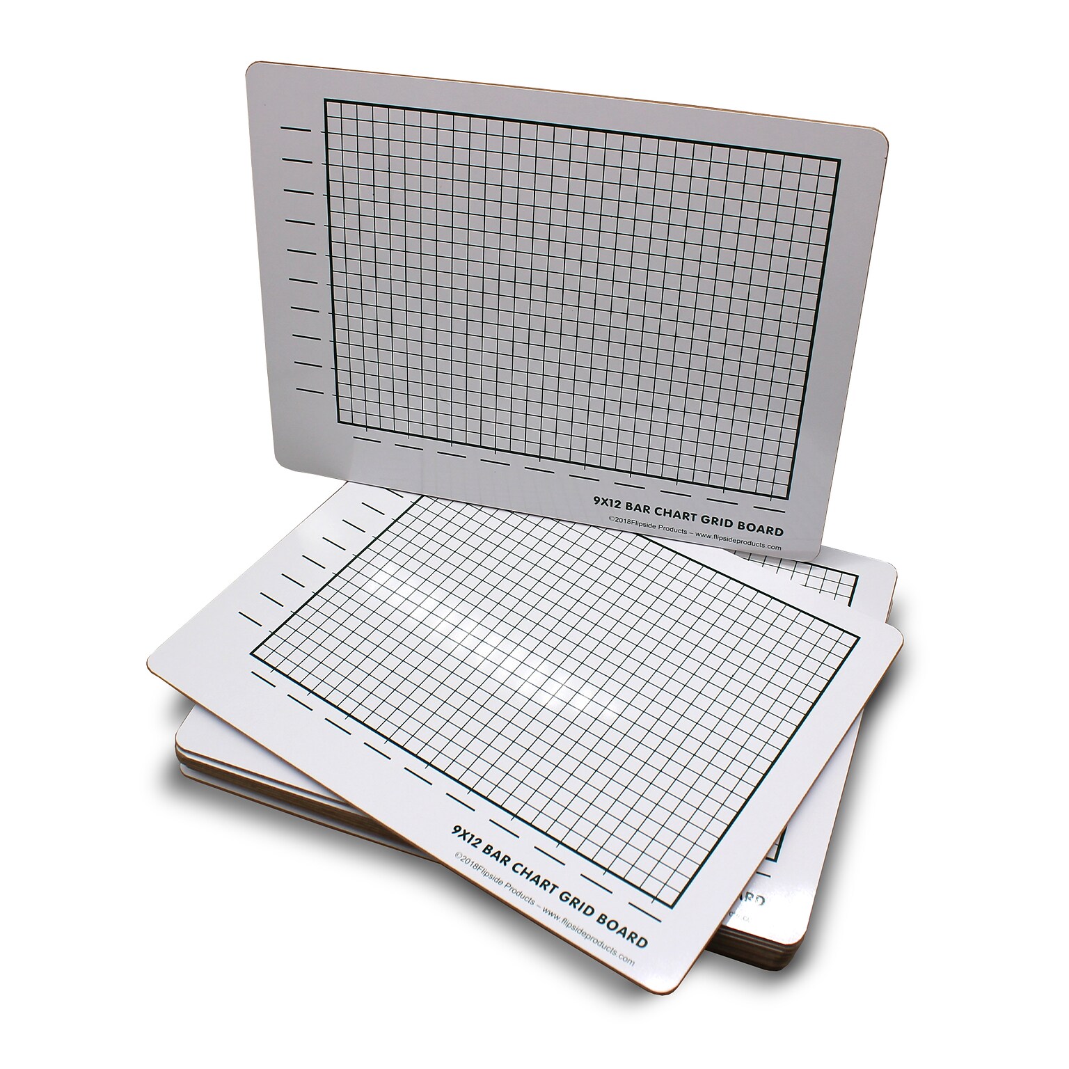 Flipside Bar Chart Graph Board Set, 12 x 9, 12/Pack (34159)