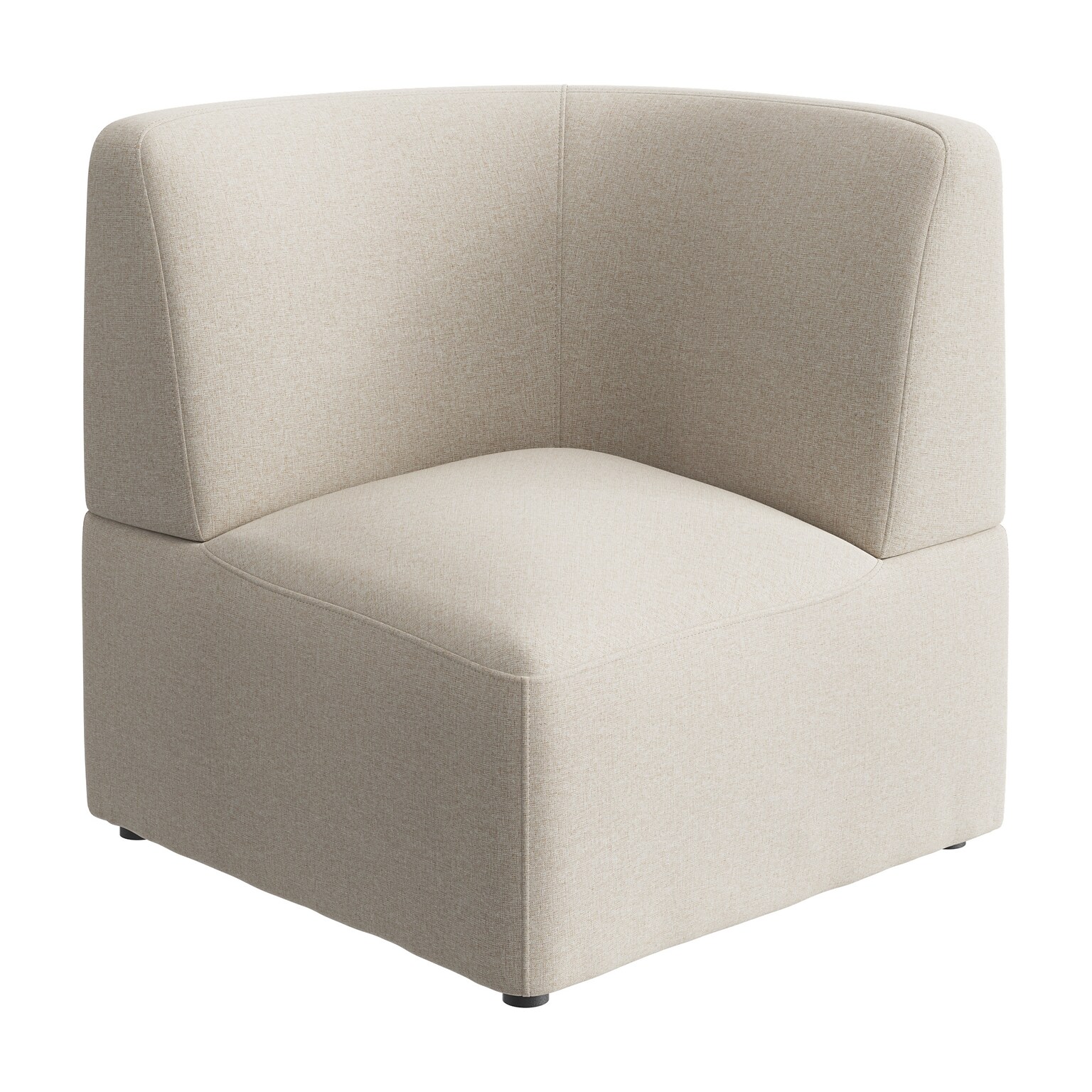 Bush Business Furniture Assemble Modular Corner Lounge Chair, Oat Fabric (ASM330OTF-03)