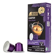 Equine Coffee Organic Canter Nespresso OriginalLine Capsules Dark Roast 100 Pack (CAN-10-ALU)