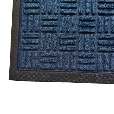 Floortex Doortex Ribmat Indoor / Outdoor Entrance Mat, 72 x 48, Blue (NREMFLLV0111)