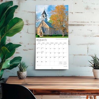 2026 BrownTrout Hoosier State Indiana Places 12" x 12" Monthly Wall Calendar (9798330703661)