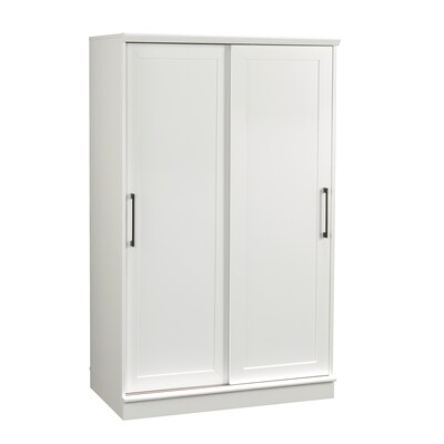 Sauder HomePlus 64H Wardrobe Cabinet with 4 Shelves, White (442790)