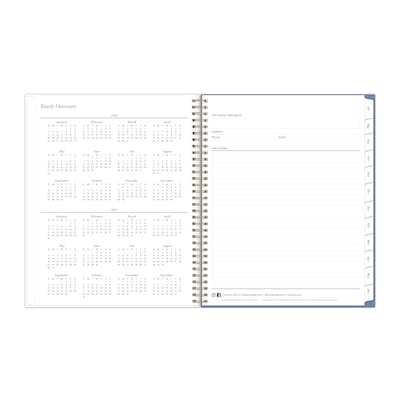 2026-2027 Blue Sky Elenora 8" x 11" Academic Year Weekly & Monthly Planner, Plastic Cover (157564)