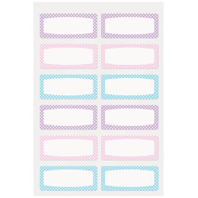 Avery No-Iron Waterproof Fabric Name Labels, 3/4 x 1-3/4, Assorted Colors, 24 Labels/Pack (40775)