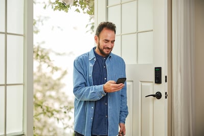Philips Home Access 1000 Series Single Cylinder Electronic Deadbolt with Lever Set