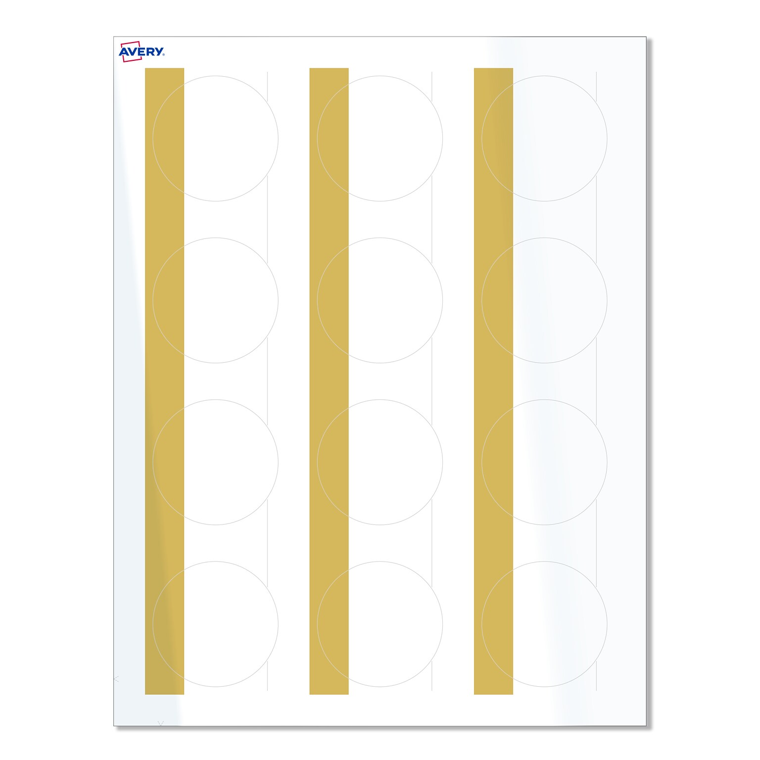 Avery Laser/Inkjet Circle Multipurpose Labels, 2 Dia., White, 120/Pack (S00-D1Q)