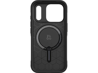 Zagg Sedona Snap MagSafe Phone Case for Apple iPhone 17 Pro, Shock Absorbing Bumpers, Flood Black (702319094)
