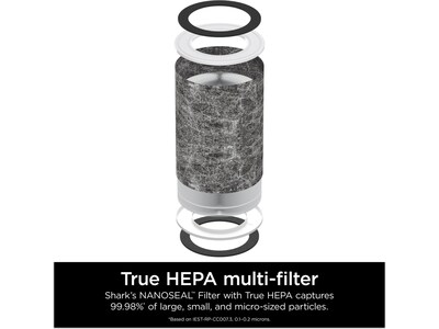 Shark Max True HEPA Air Purifier, 4-Speed, Black (HP202)