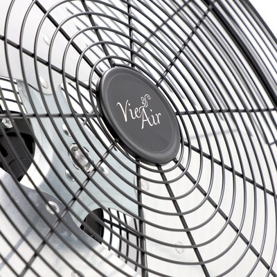 Vie Air Industrial 20" Oscillating Wall Fan, 3-Speed, Black (938122814M)