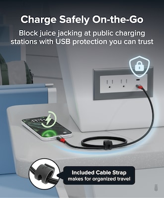 Plugable 3.3 ft. USB-C to USB-C Charging Cable, Male to Male, Black (USBC-CC1M)