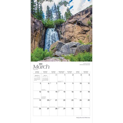 2023 BrownTrout Rocky Mountain Wilderness 12" x 24" Monthly Wall Calendar, (9781975452612)