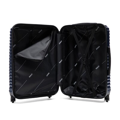 DUKAP Adly 32" Hardside Suitcase, 4-Wheeled Spinner, TSA Checkpoint Friendly, Blue (DKADL00XL-BLU)