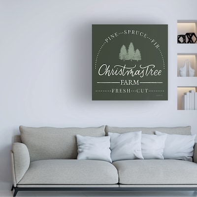 Trademark Fine Art Vintage Christmas Sign, Canvas, 24" x 24" (WAP31955-C2424G)