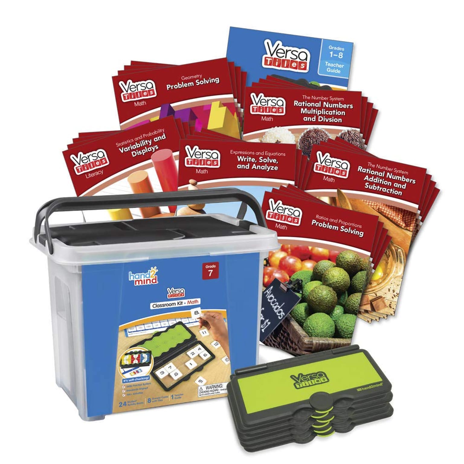 hand2mind VersaTiles Grade 7 Math Classroom Kit (91277)