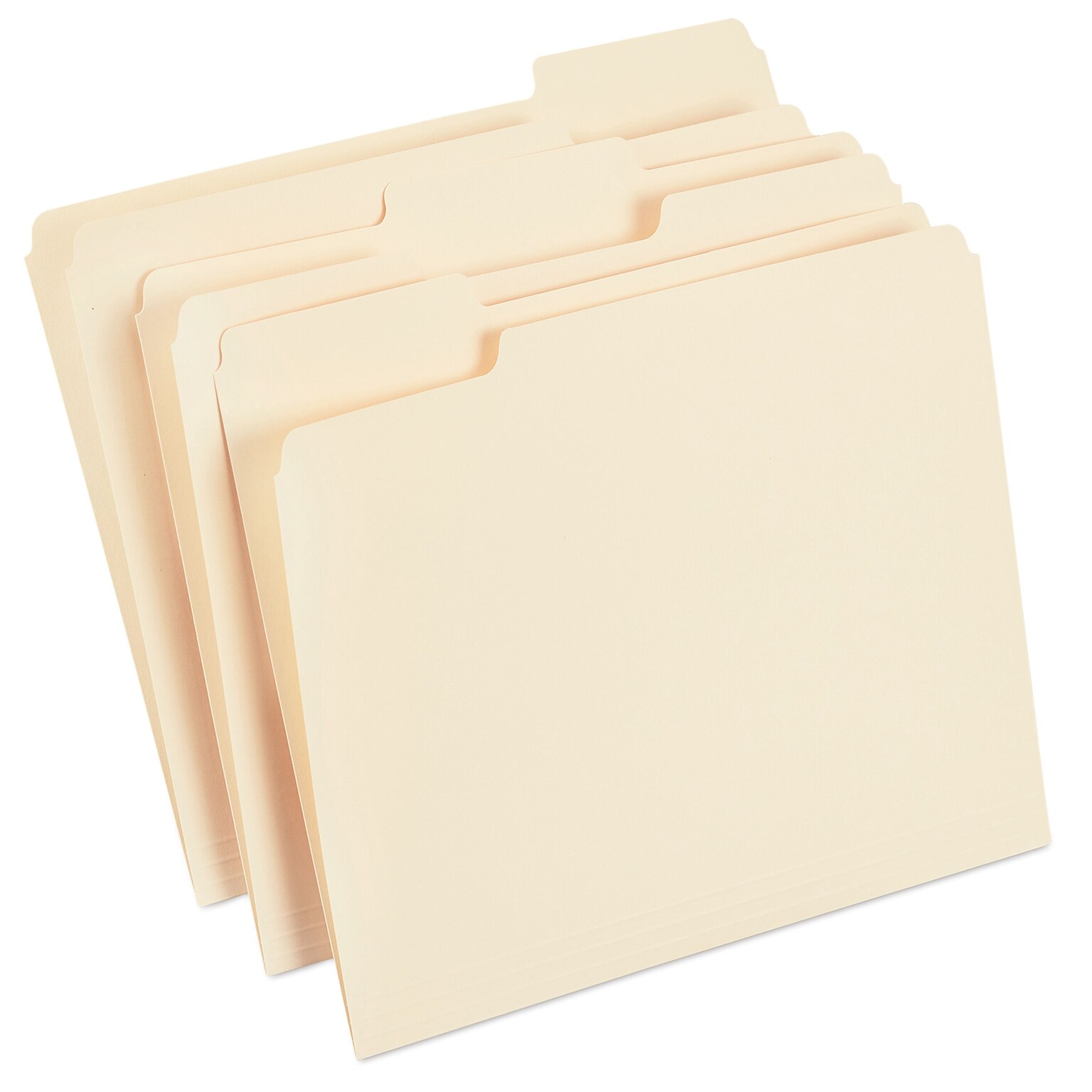 Staples 30% Recycled File Folders, 1/3-Cut Tab, Letter Size, Manila, 100/Box (ST56675)