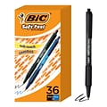 BIC Soft Feel Retractable Ballpoint Pen, Medium Point, 1.0mm, Assorted Ink, 36 Pack (SCSM361-AST)