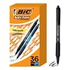 BIC Soft Feel Retractable Ballpoint Pen, Medium Point, 1.0mm, Assorted Ink, 36 Pack (SCSM361-AST)