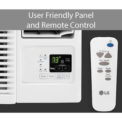 LG 230-Volt 23,000 BTU Window Air Conditioner with Remote, White (LW2423HR)