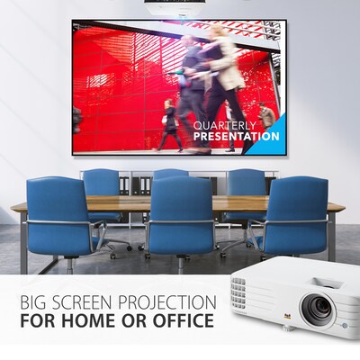 ViewSonic 4000 Lumens 1080p Projector with RJ45 LAN Control, Vertical Keystone and Optical Zoom, White (PG706HD)