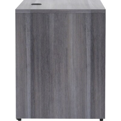 Lorell Essentials Series 48" Return Shell, Weathered Charcoal (LLR69554)