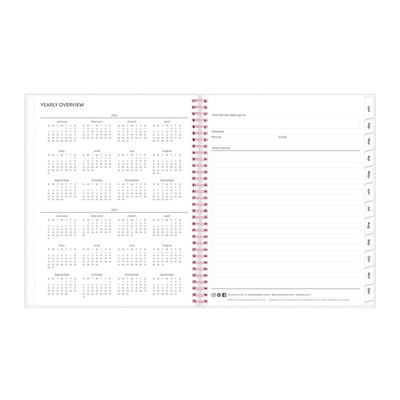 2026 Blue Sky Joselyn 8.5" x 11" Calendar Year Weekly & Monthly Planner, Plastic Cover, Multicolored (110394-26)