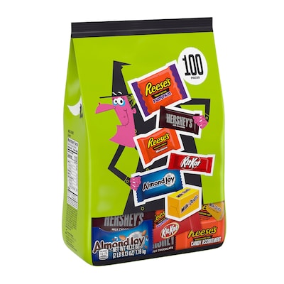 Hershey Assorted Flavored Candy Bulk Bag, 41.13 oz., 100 Pieces (HEC45884)