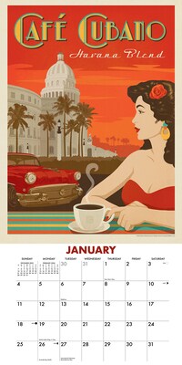2026 Willow Creek Coffee Delights (Anderson Design Group) 12" x 12" Monthly Wall Calendar (50798)