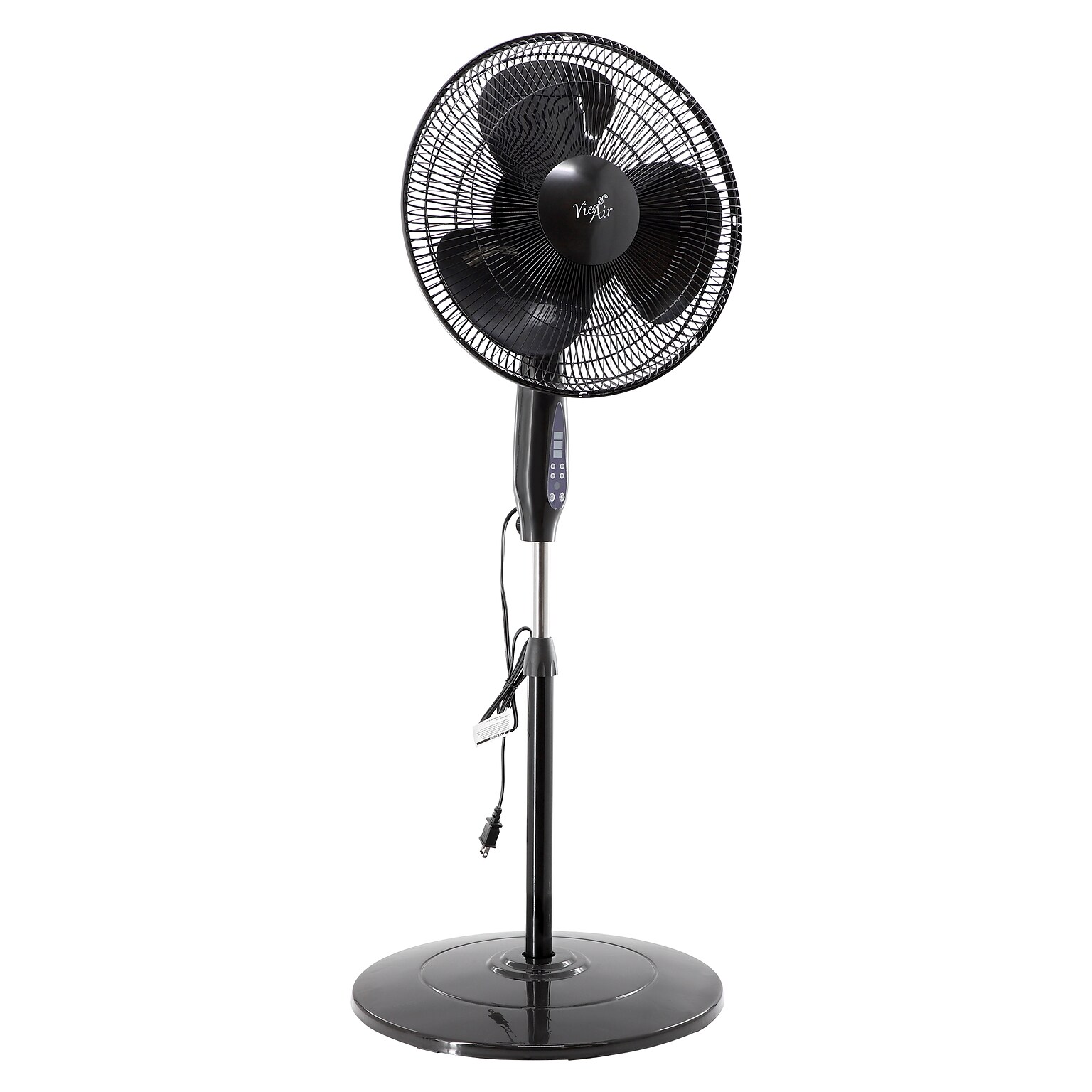 Vie Air 16 Oscillating Pedestal Fan, 3-Speed, Black (938122389M)