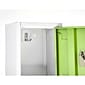 AdirOffice 72'' 2-Tier Key Lock Green Steel Storage Locker, 2/Pack (629-202-GRN-2PK)