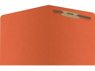 Medical Arts Press Reinforced End Tab File Folder, Straight Cut, Letter-Size, Orange, 50/Box (S-01601-ORG)