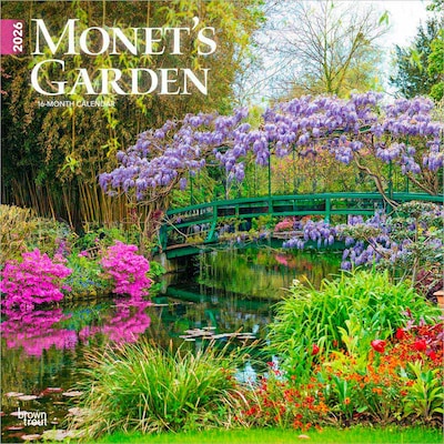 2026 BrownTrout Monets Garden 12 x 12 Monthly Wall Calendar (9798330704675)
