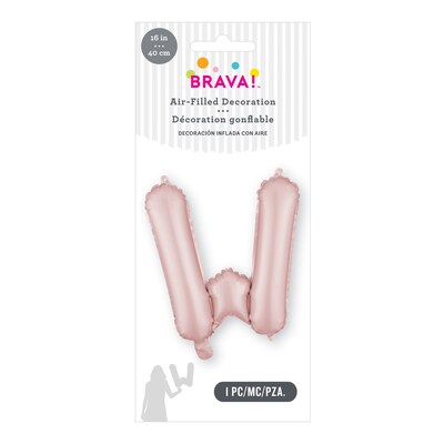 Party City (Air-Filled) 16 W Foil Balloon, Dusty Rose (AM 1 100090-92)