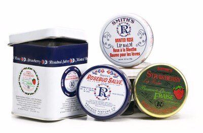 Smiths Rosebud Lavish Layers Lip Balm Tin Trio .8 oz