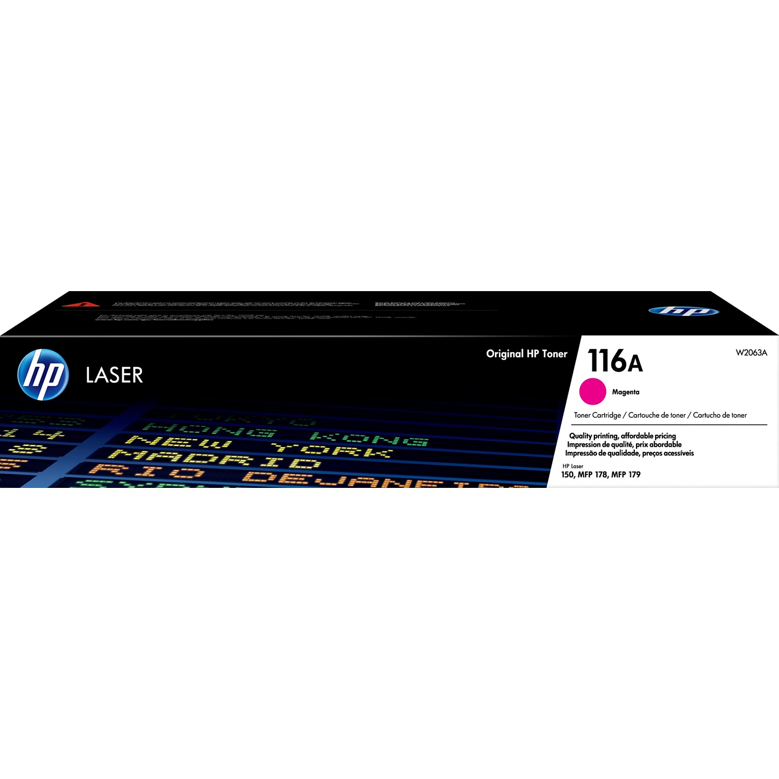 HP 116A Magenta Standard Yield Toner Cartridge, Prints Up to 700 pages (W2063A)