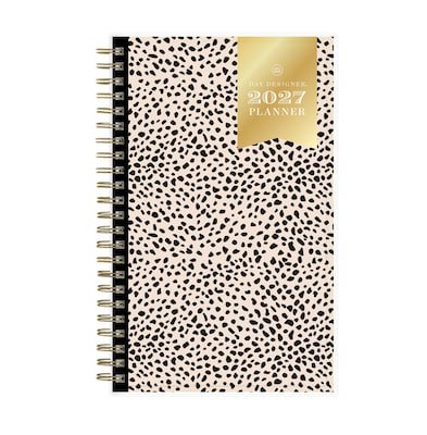 2027 Blue Sky Day Designer 5 x 8 Weekly & Monthly Planner, White/Black (161669)