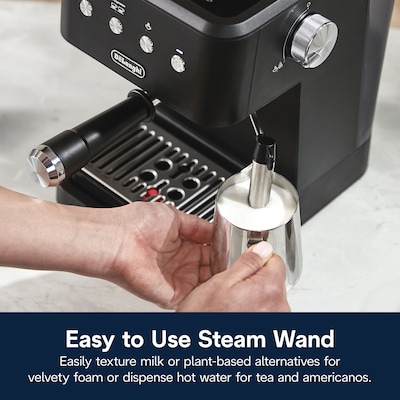 De'Longhi Stilosa 2-Cups Steam Espresso Machine, Black (EC260BK)