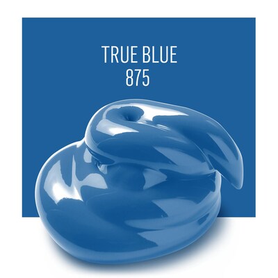 FolkArt Acrylic Paint Matte, 8oz., True Blue, 3/Pack (FLK875-3)