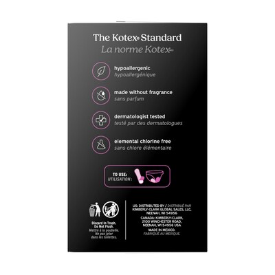 U by Kotex Security Lightdays Liner, Unscented, 120/Pack (58318)