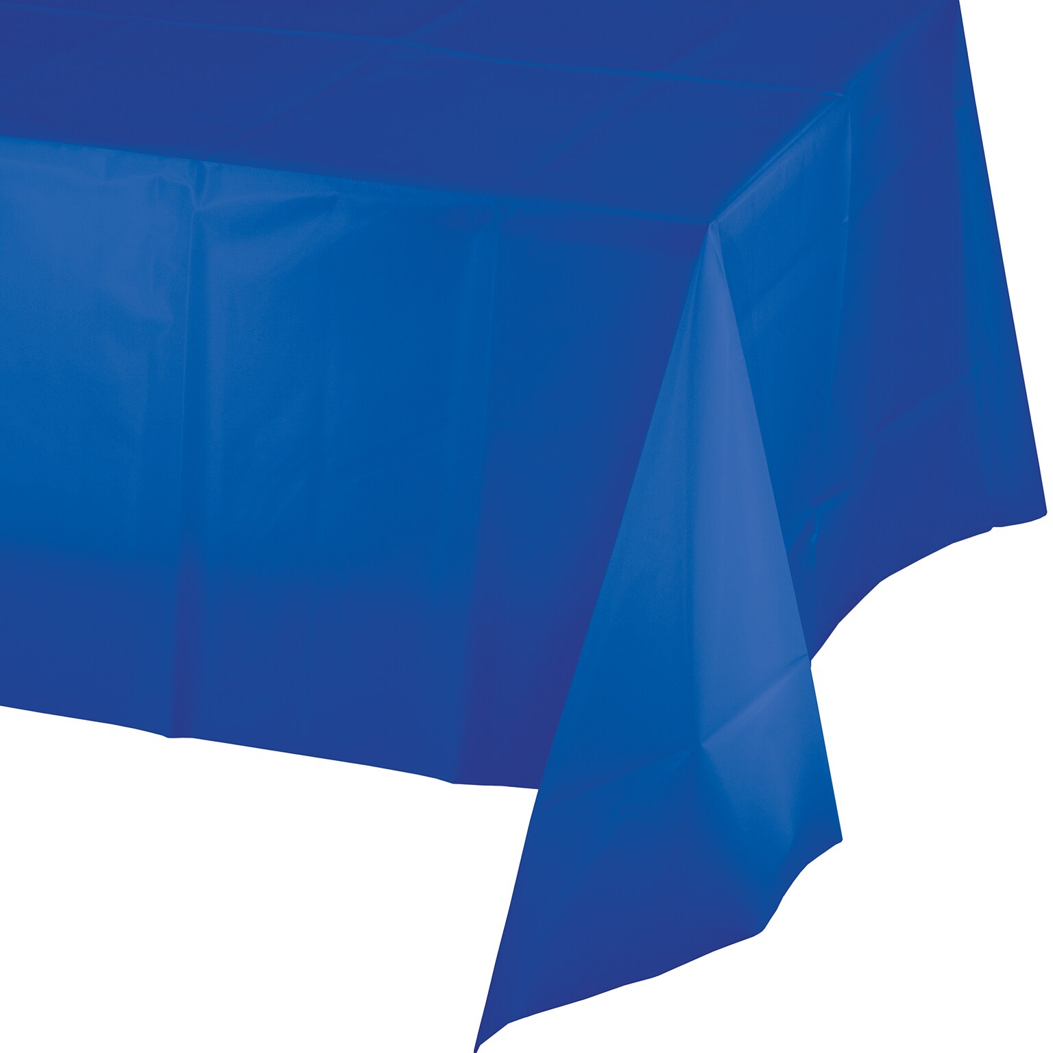 Creative Converting Touch of Color Plastic Tablecloth, Cobalt Blue, 12/Pack (723147)