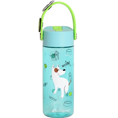 Elemental Splash Charm Plastic Water Bottle, 18 oz., Pup Pal (EMLETR18SPPL63)