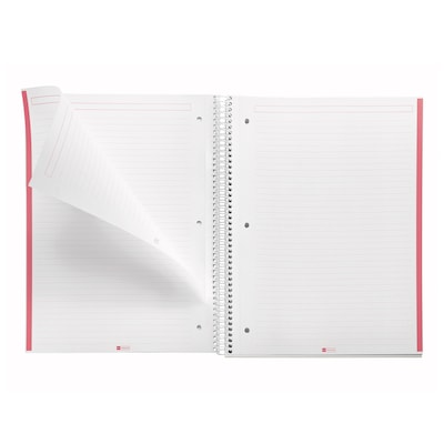 Miquelrius Emotions 1-Subject Composition Notebook, 8.5 x 11, College-Ruled, 80 Sheets, Coral, 5/Pack (48284CS)