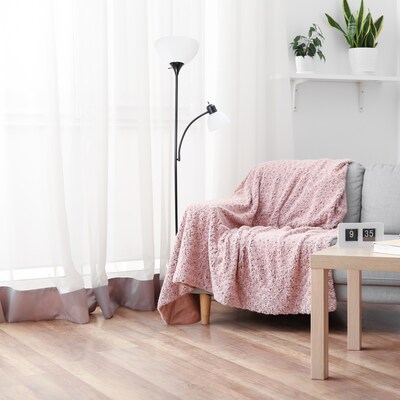 Creekwood Home Essentix 71.5" Floor Lamp with Dome Shade, Black (CWF-3000-BK-LB)